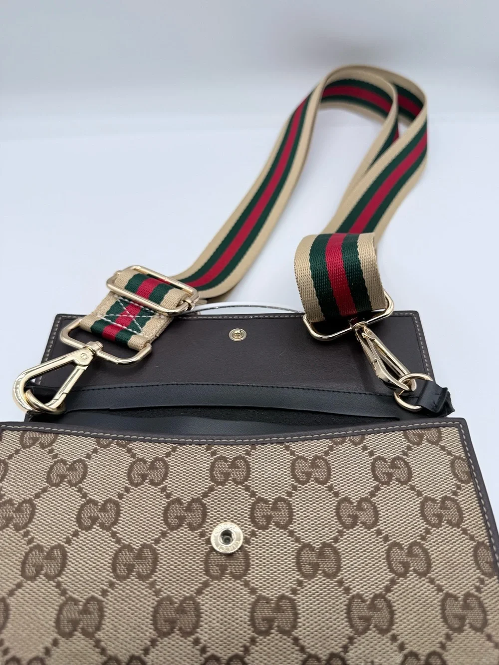 Gucci GG Supreme Continental Wallet on Chain-Customized 🍒